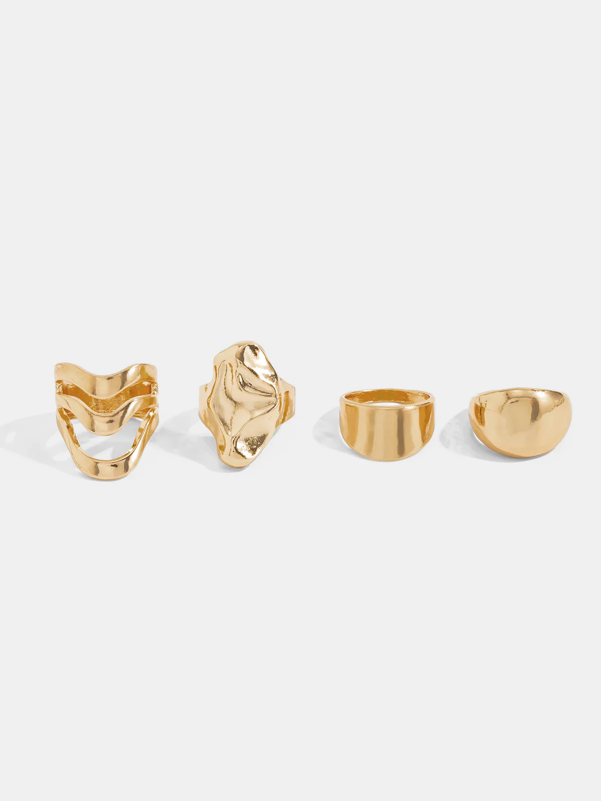 4pcs Irregular Statement Ring - Image 2