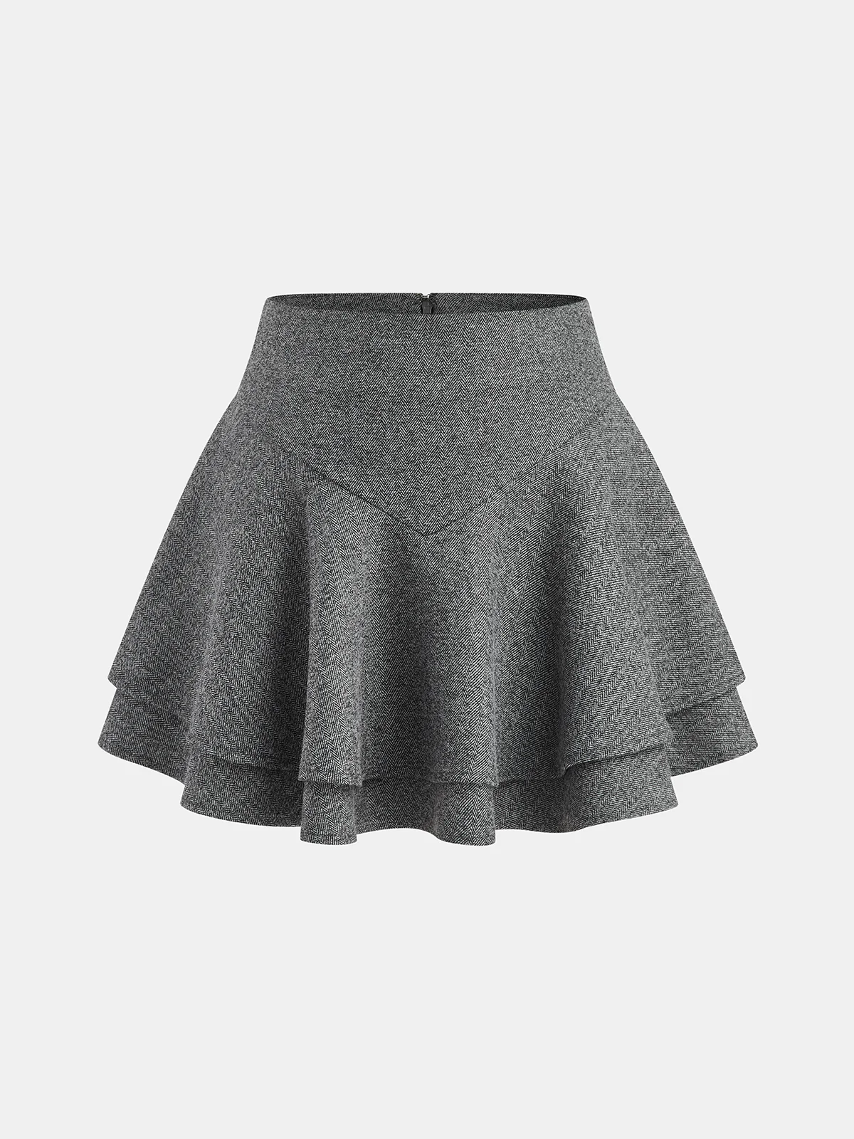 A-Line Tiered Mini Skirt