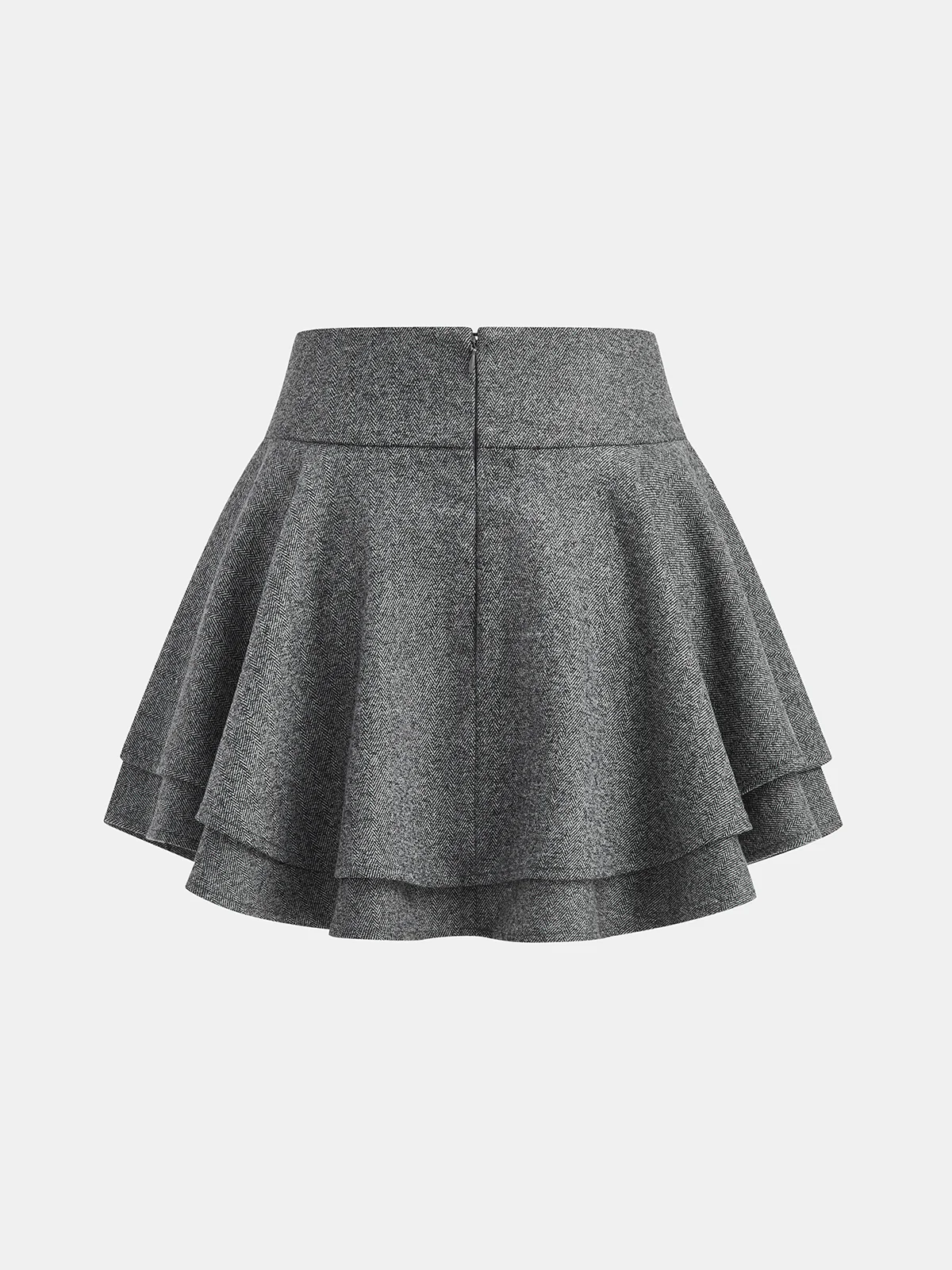 A-Line Tiered Mini Skirt - Image 2