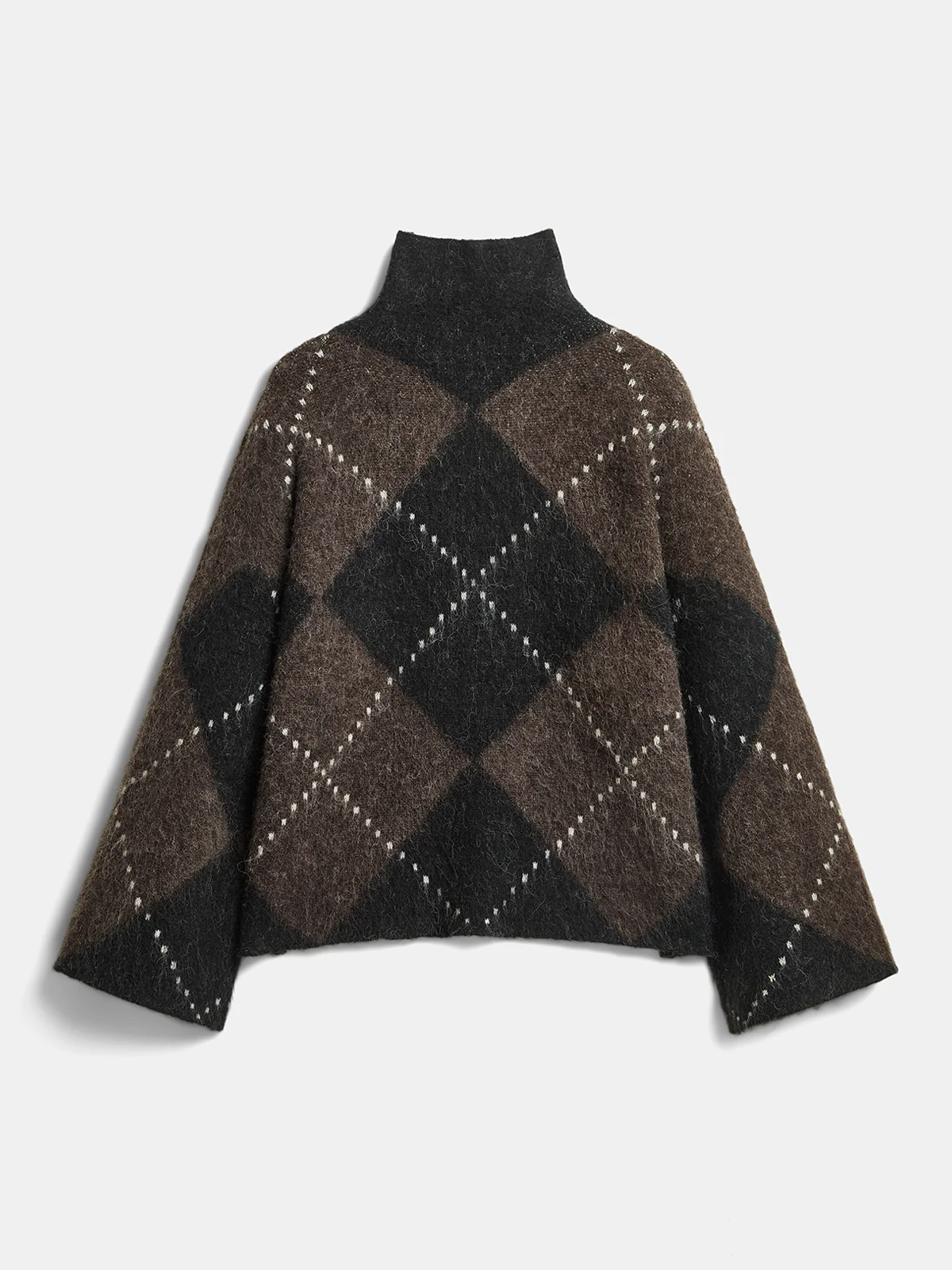 Argyle Wool-Blend Sweater & Mini Skirt Set - Image 10