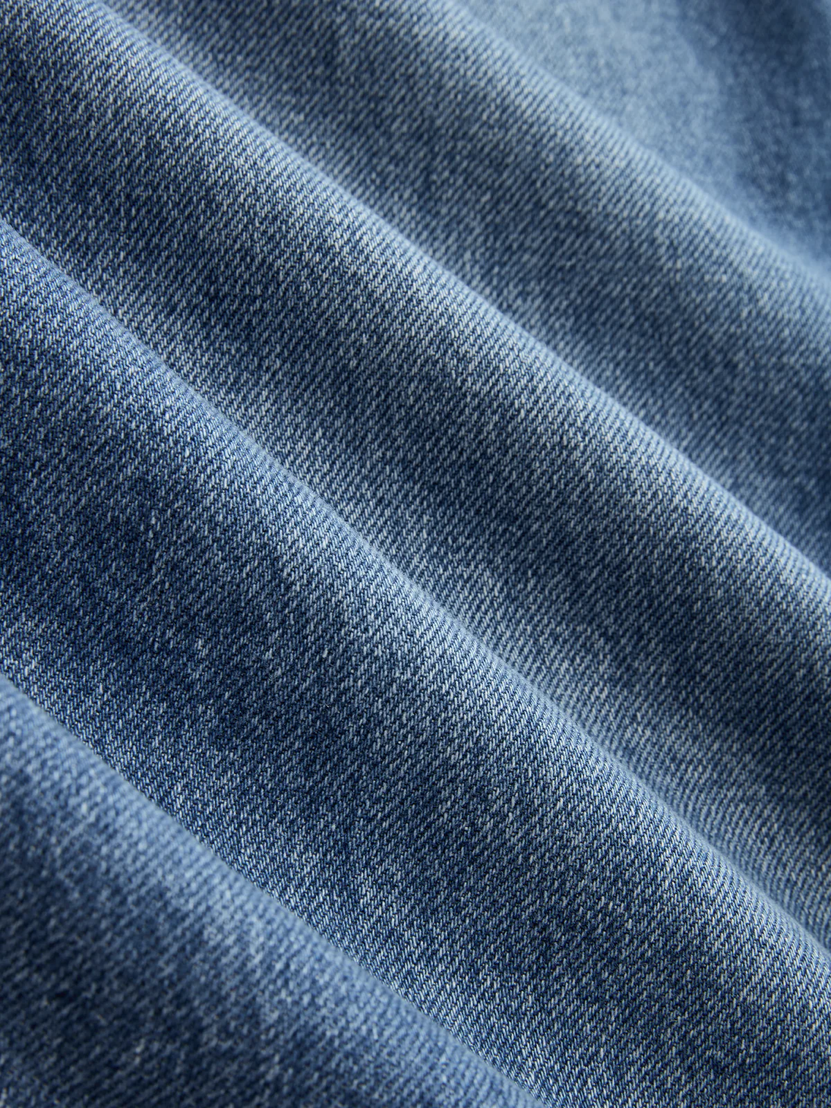 Asymmetric Mid-Waist Wide-Leg Jeans - Image 3