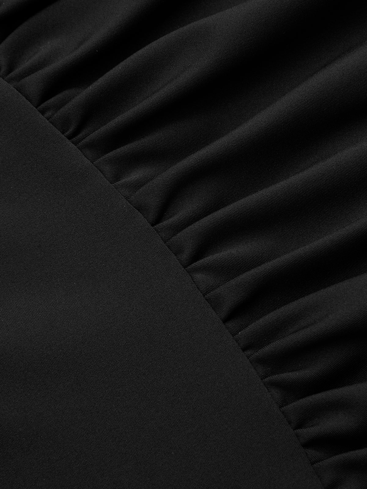 Asymmetric Ruched Sleeveless Maxi Dress - Image 4