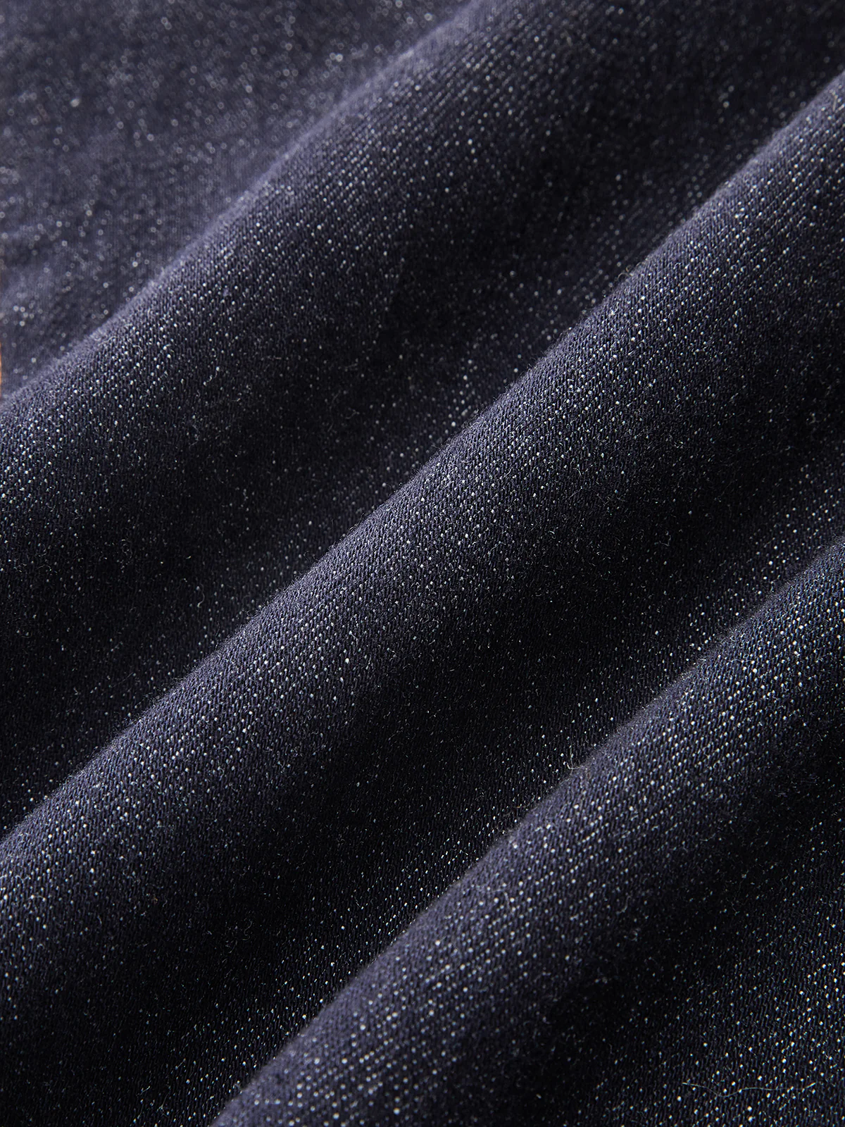 Asymmetric Slit Denim Midi Skirt - Image 4