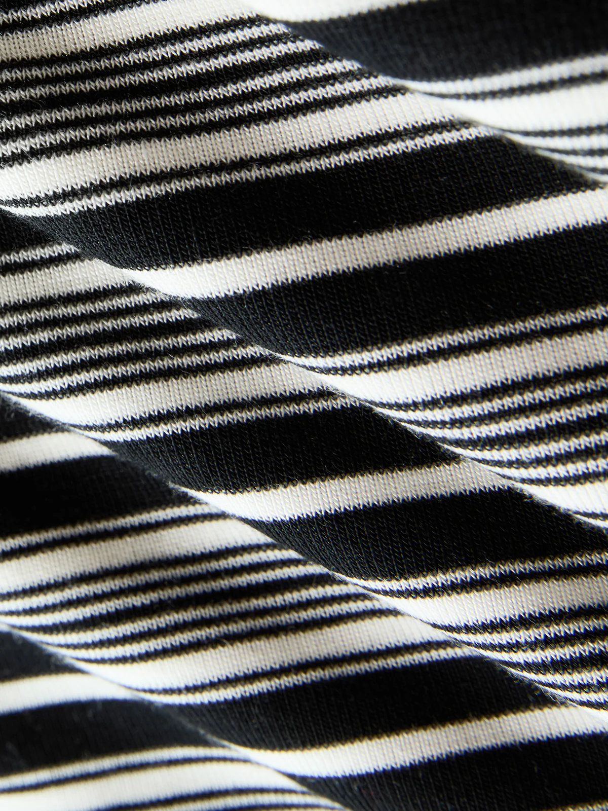 Asymmetric Striped Top with Off-Shoulder Design - Image 5