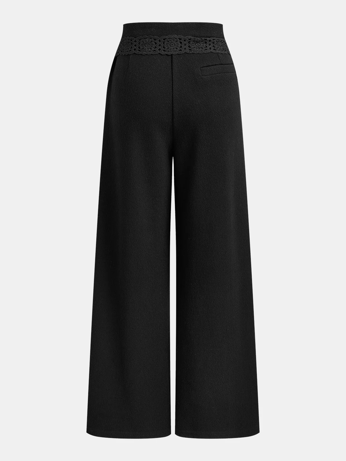 Asymmetric Wool-Blend Wide-Leg Pants - Image 2