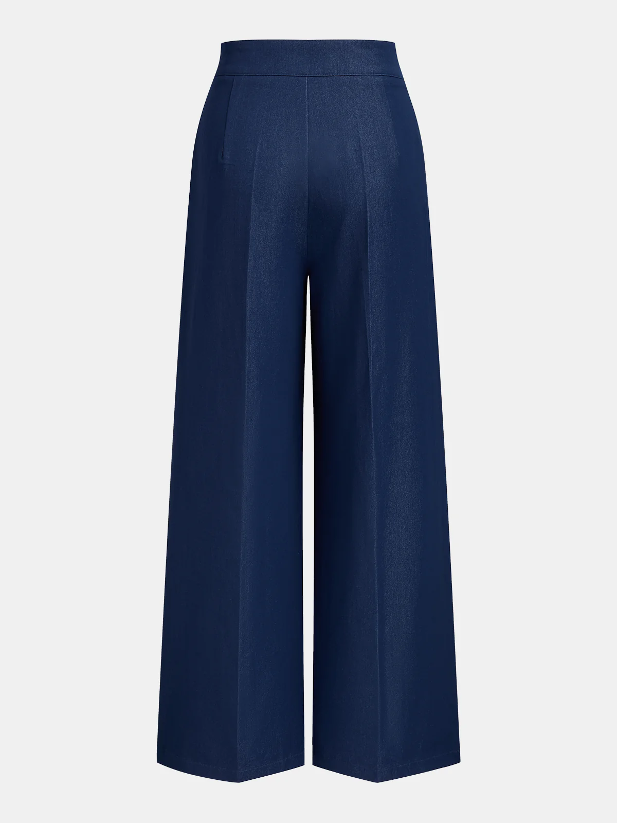 Asymmetrical Buckle-Belt Straight-Leg Pants - Image 2