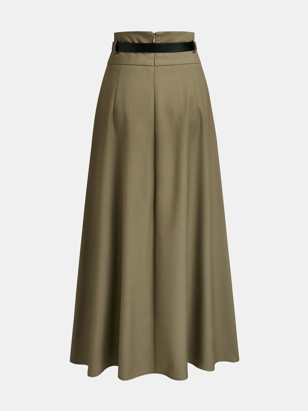 Belted Asymmetric Maxi Skirt - Image 2