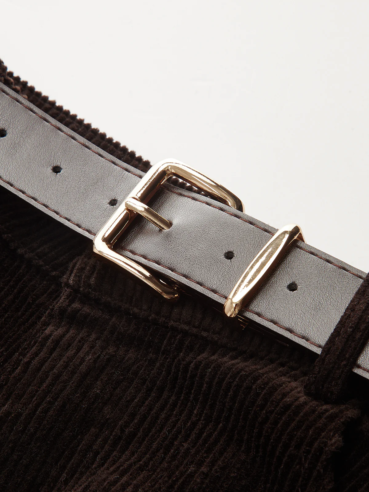 Belted Corduroy Wide-Leg Pants - Image 4
