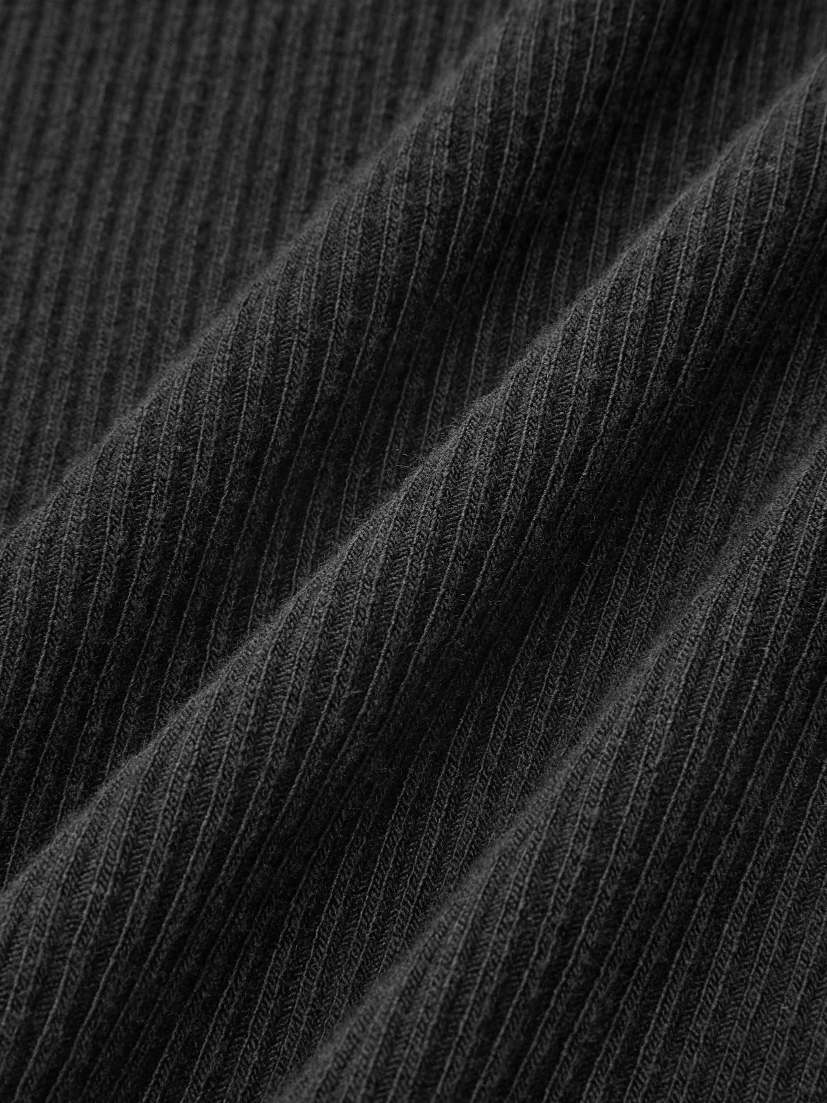 Belted Denim Panel Ribbed Knit Mini Dress - Image 3
