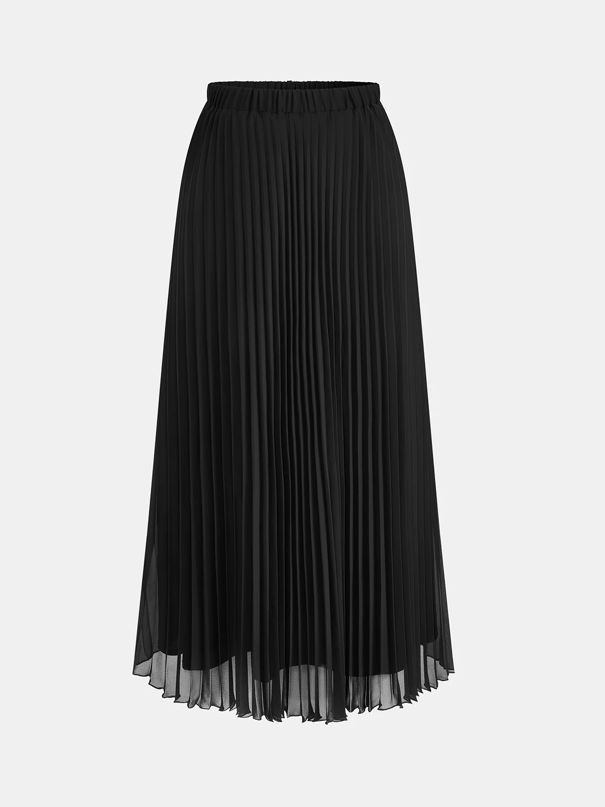 Belted Metal Button Top & Pleated Skirt Set - Image 4