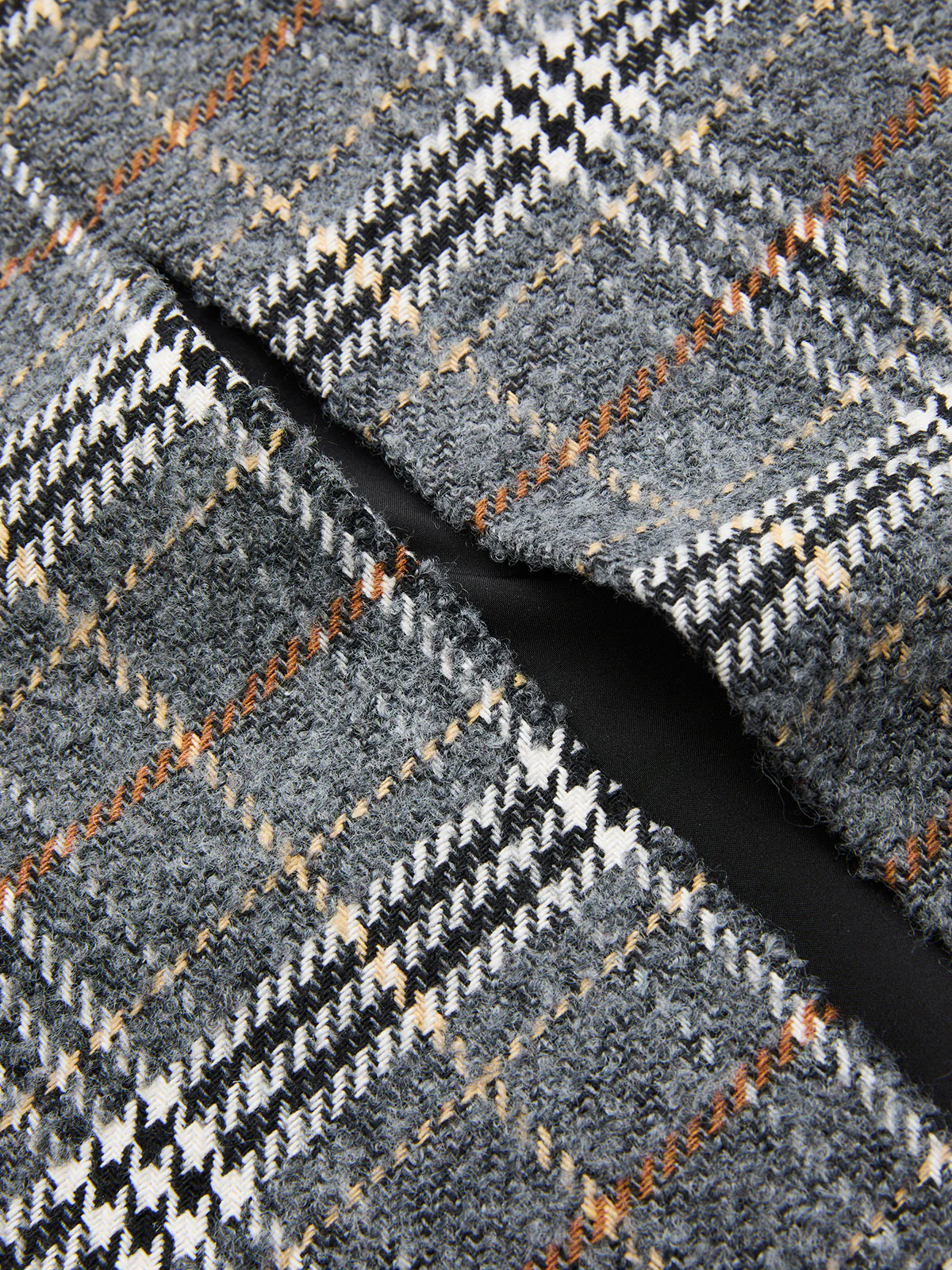 Belted Tweed Plaid Midi Skirt - Image 10