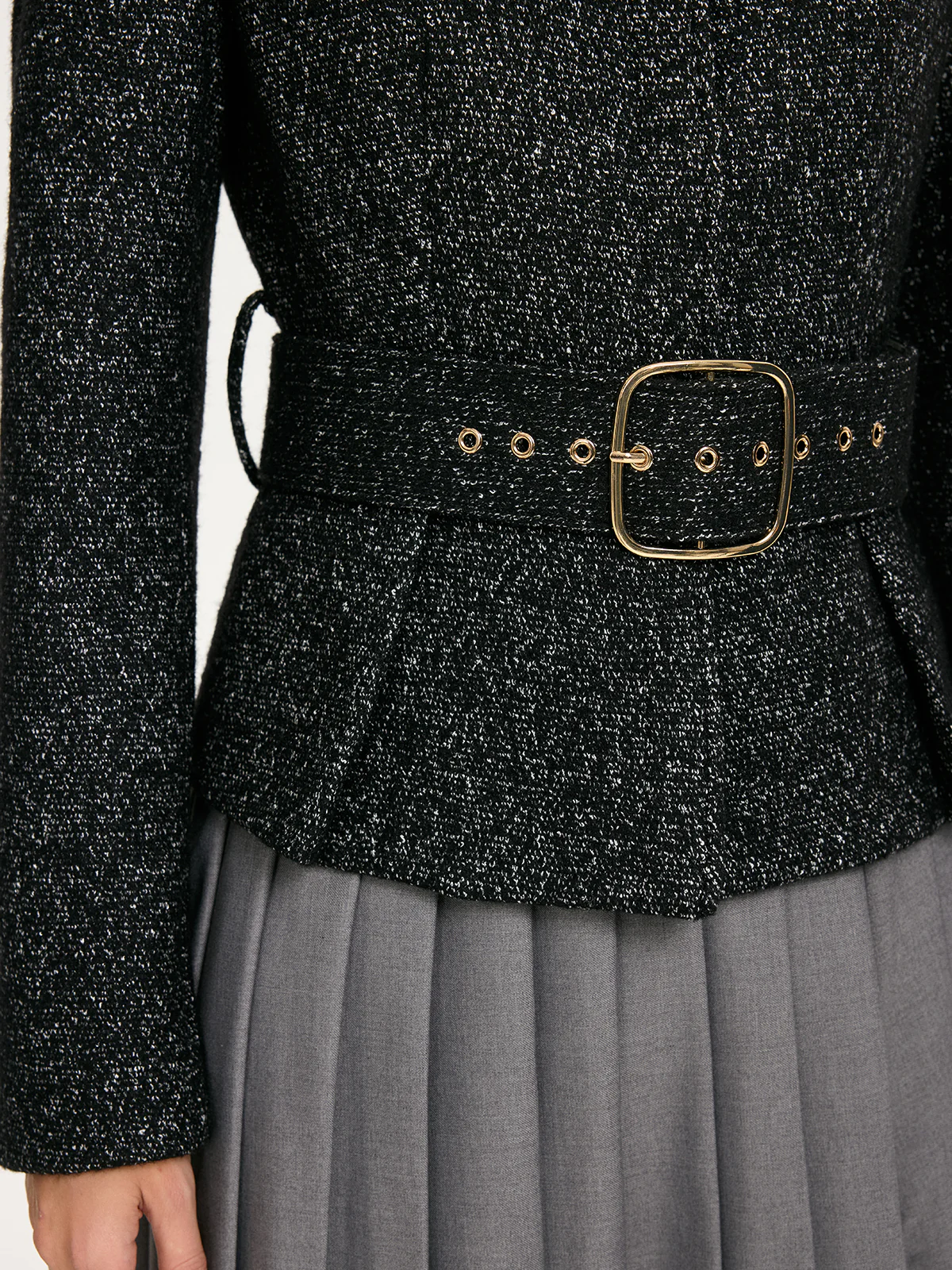 Belted Wool-Blend Blazer - Image 4