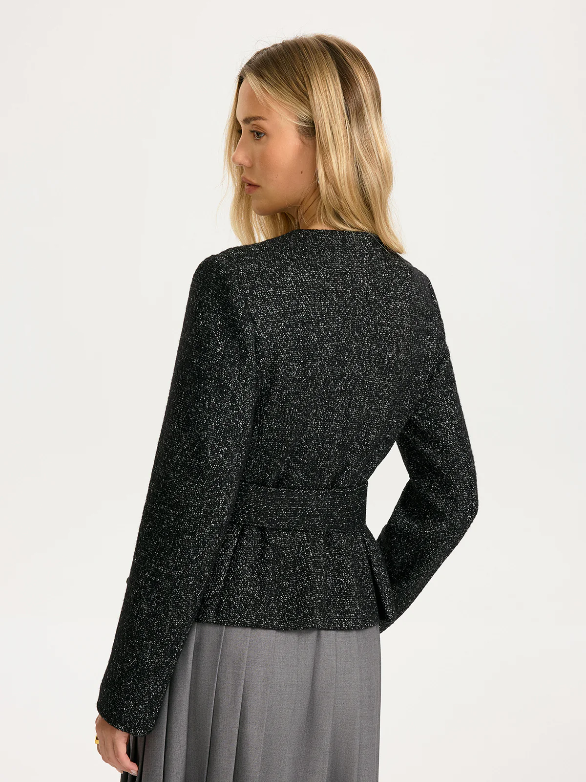 Belted Wool-Blend Blazer - Image 6