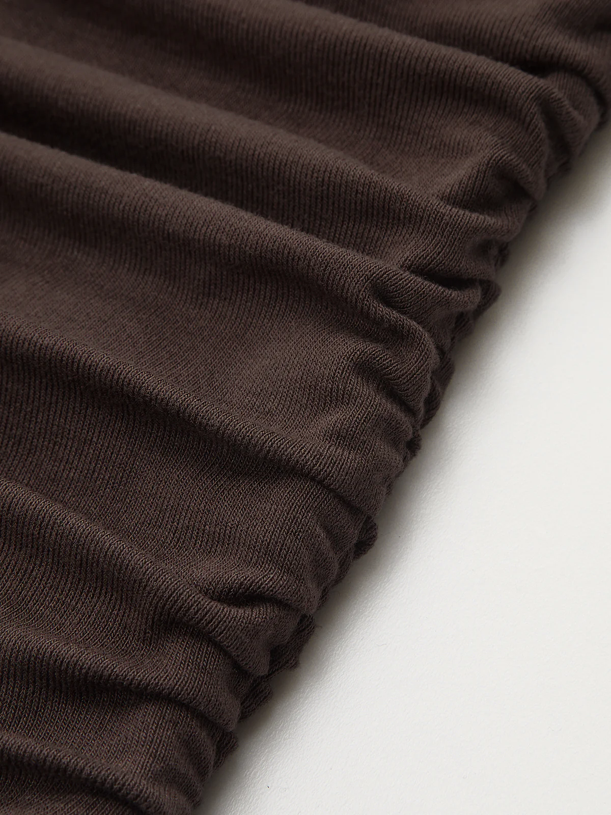 Buckle Detail Ruched Long-Sleeve Mini Dress - Image 4