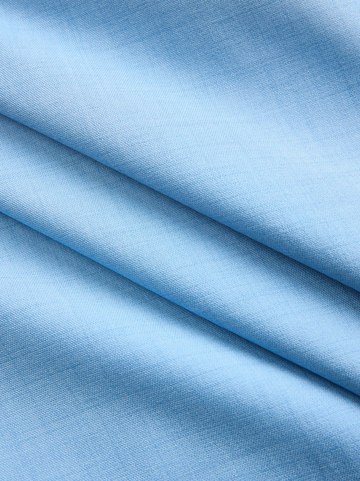 Button-Front Shirt with Back Elastic Belt - Image 3