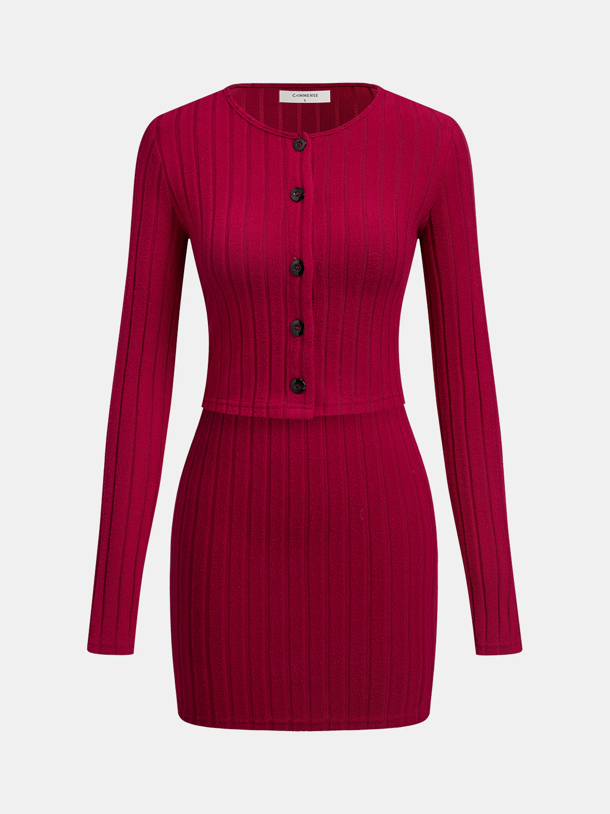 Cardigan & Cami Dress Two-Piece Set