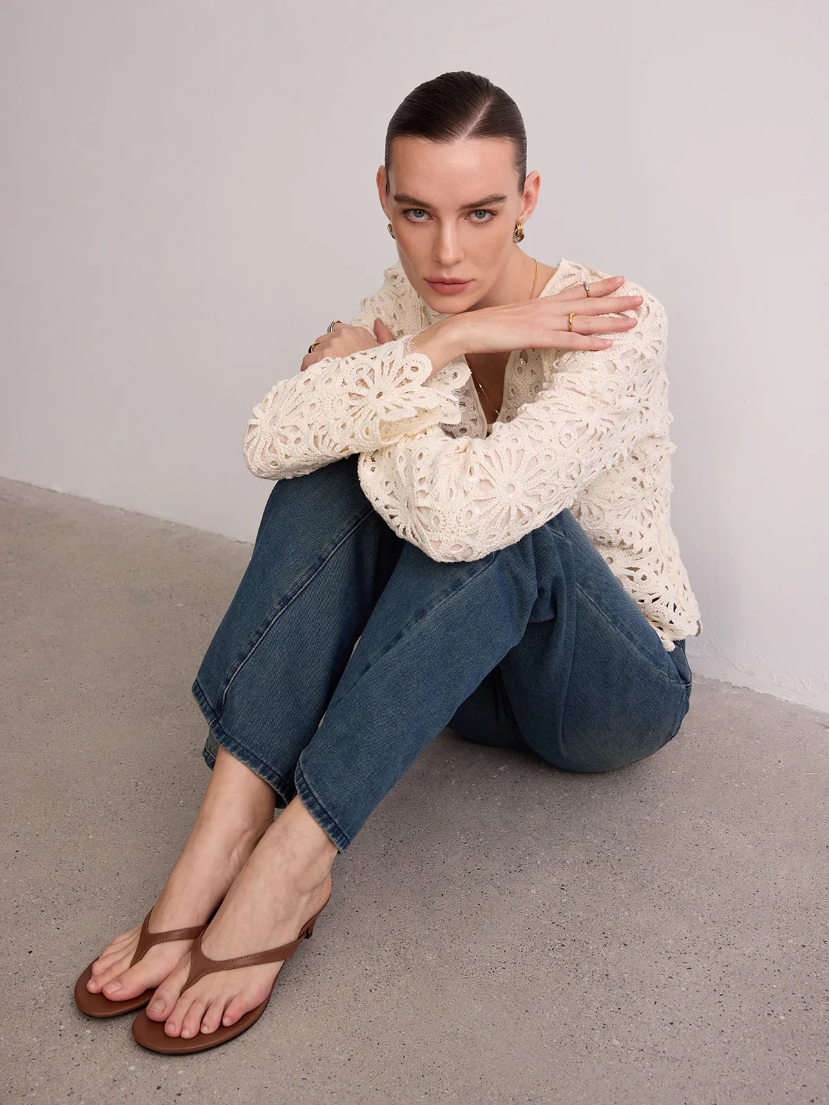 Casual Thong Low Heel Sandals - Image 2