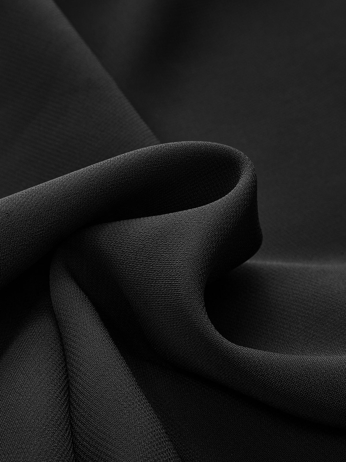 Chiffon Long Sleeve Ruched V-Neck Maxi Dress - Image 3
