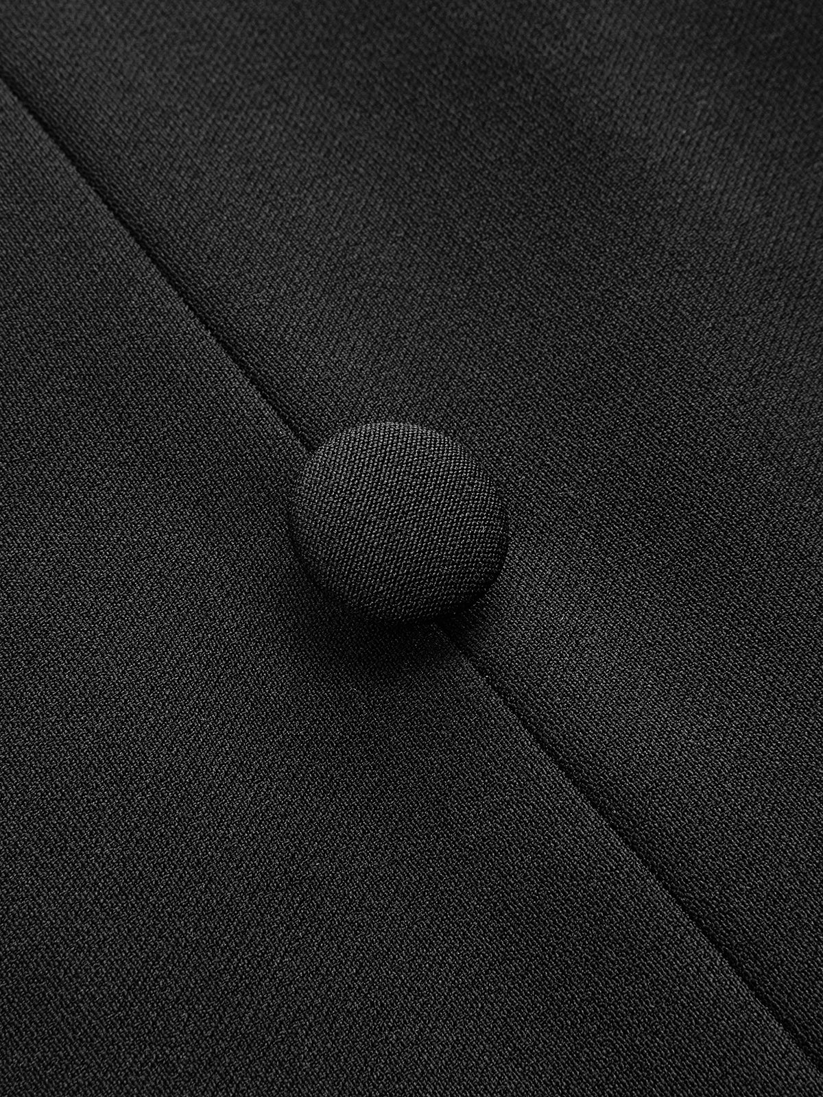 Collared Knit Flared Sleeve Panel Mini Dress - Image 3