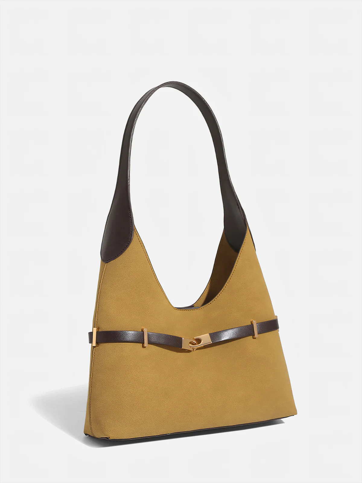 Color-Block Metal-Accent Shoulder Bag - Image 4