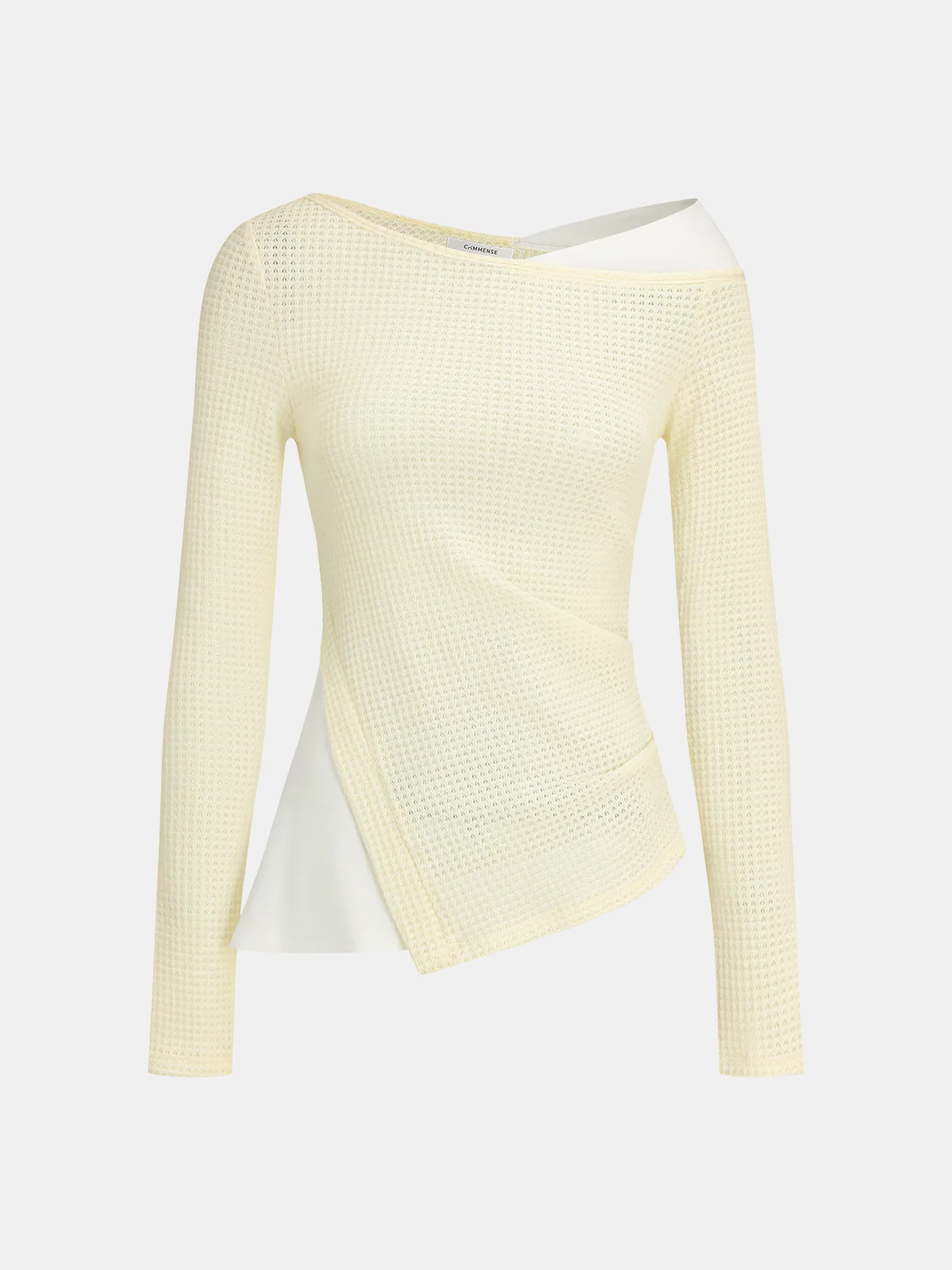 Color Block Waffle-Knit Top