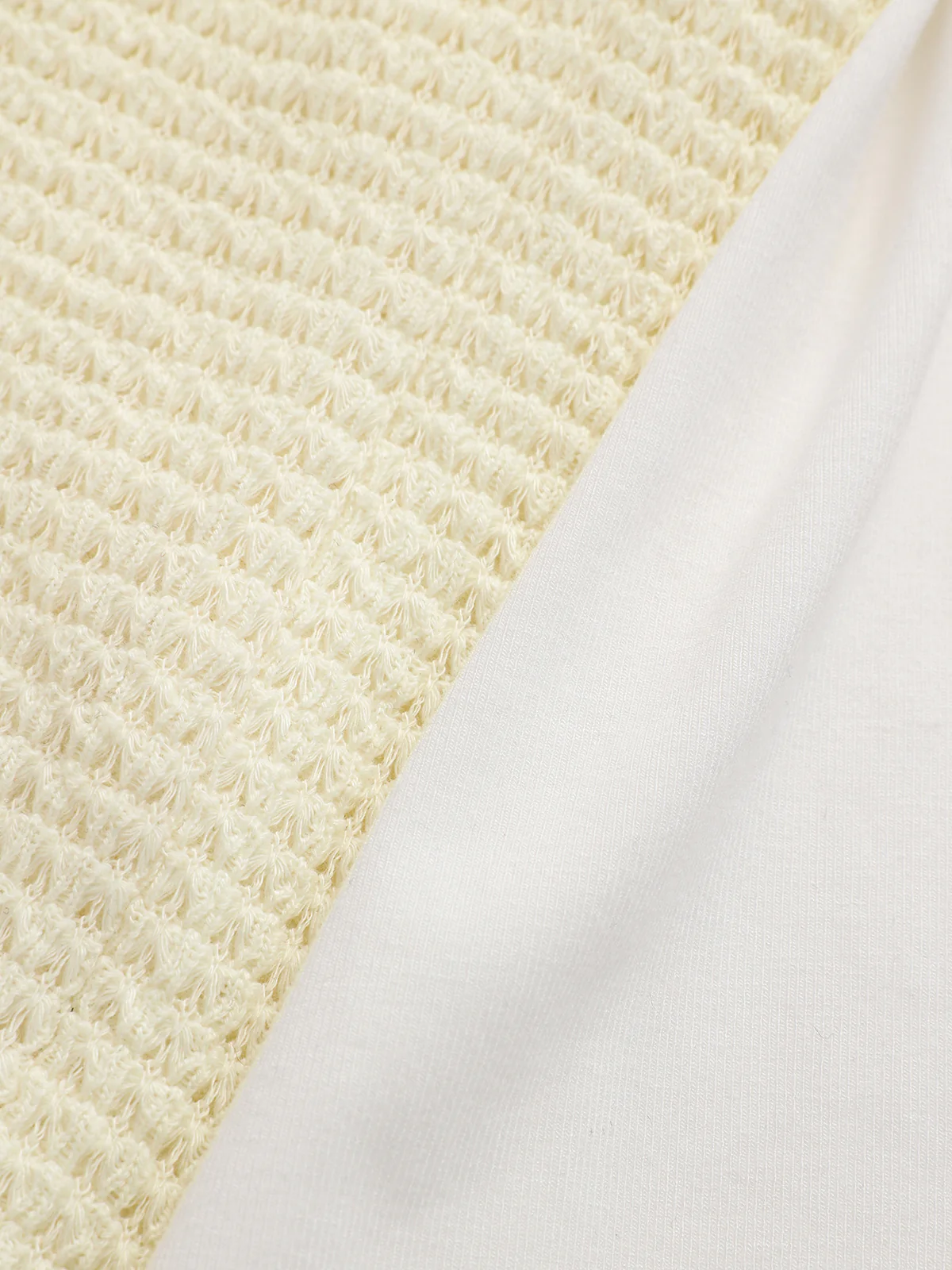 Color Block Waffle-Knit Top - Image 4