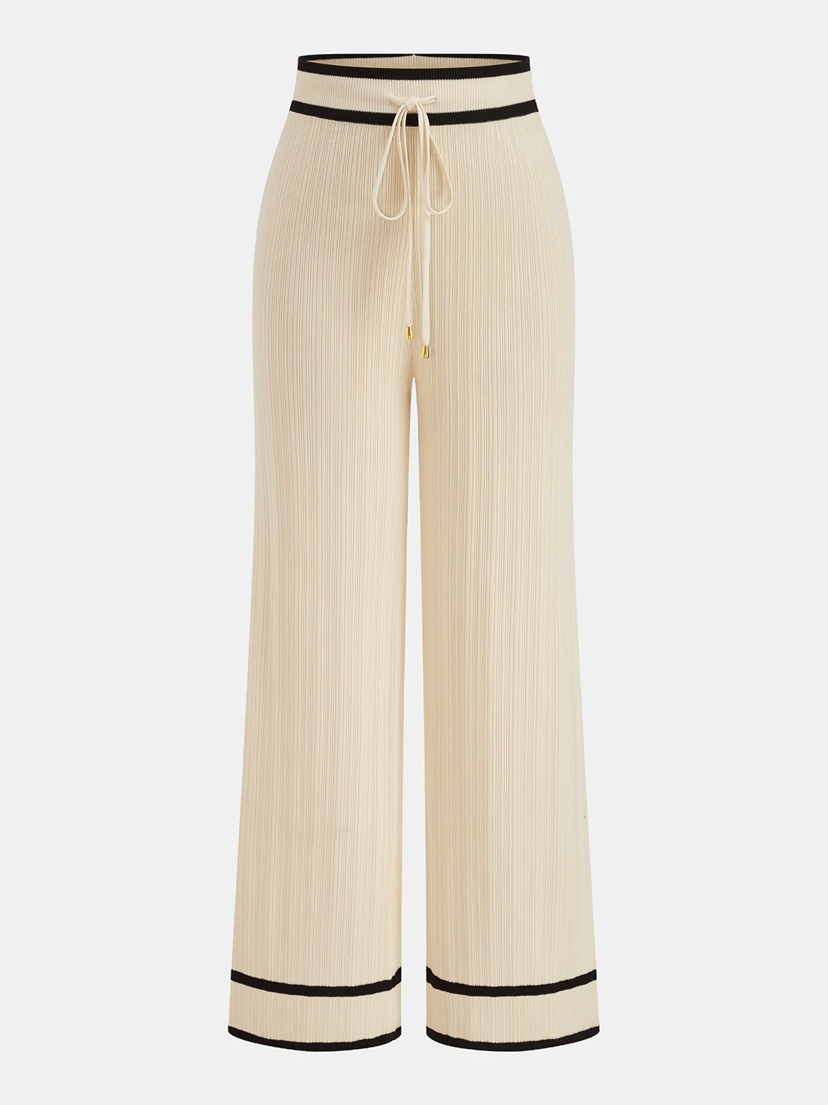 Contrast Trim Polo Top & Drawstring Pant Set - Image 5