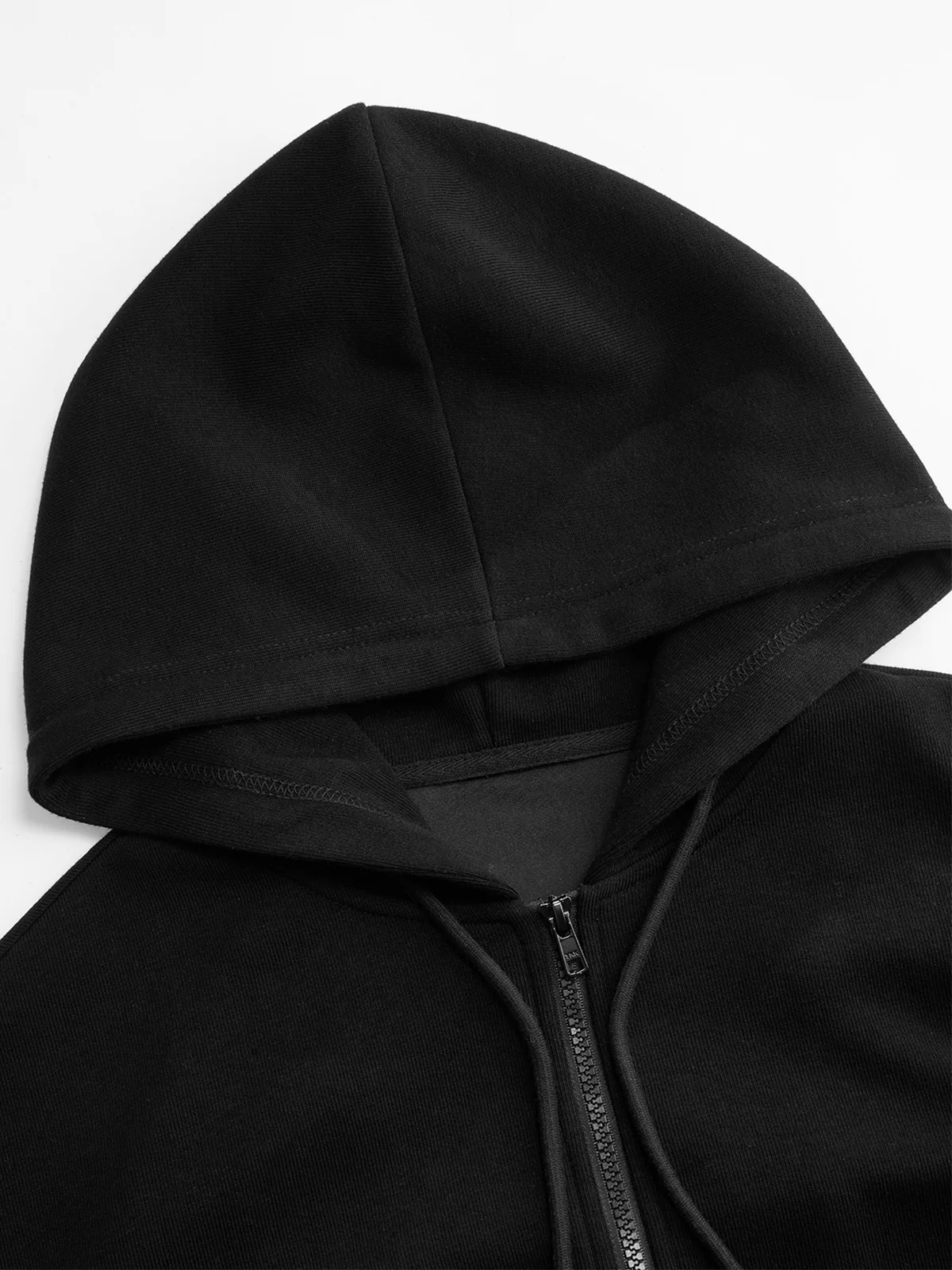 Corset-Waist Zip-Up Hoodie - Image 5