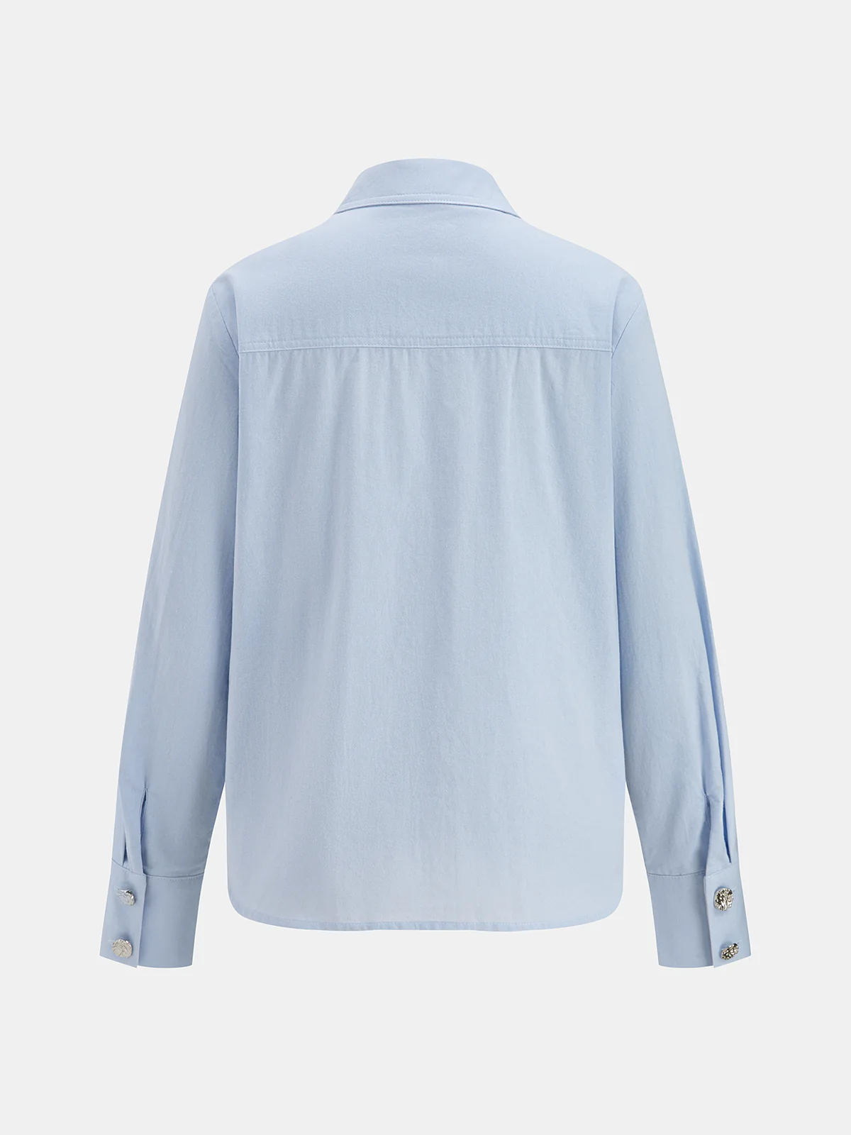 Cotton Knot-Front Shirt & Asymmetrical Skirt Set - Image 4