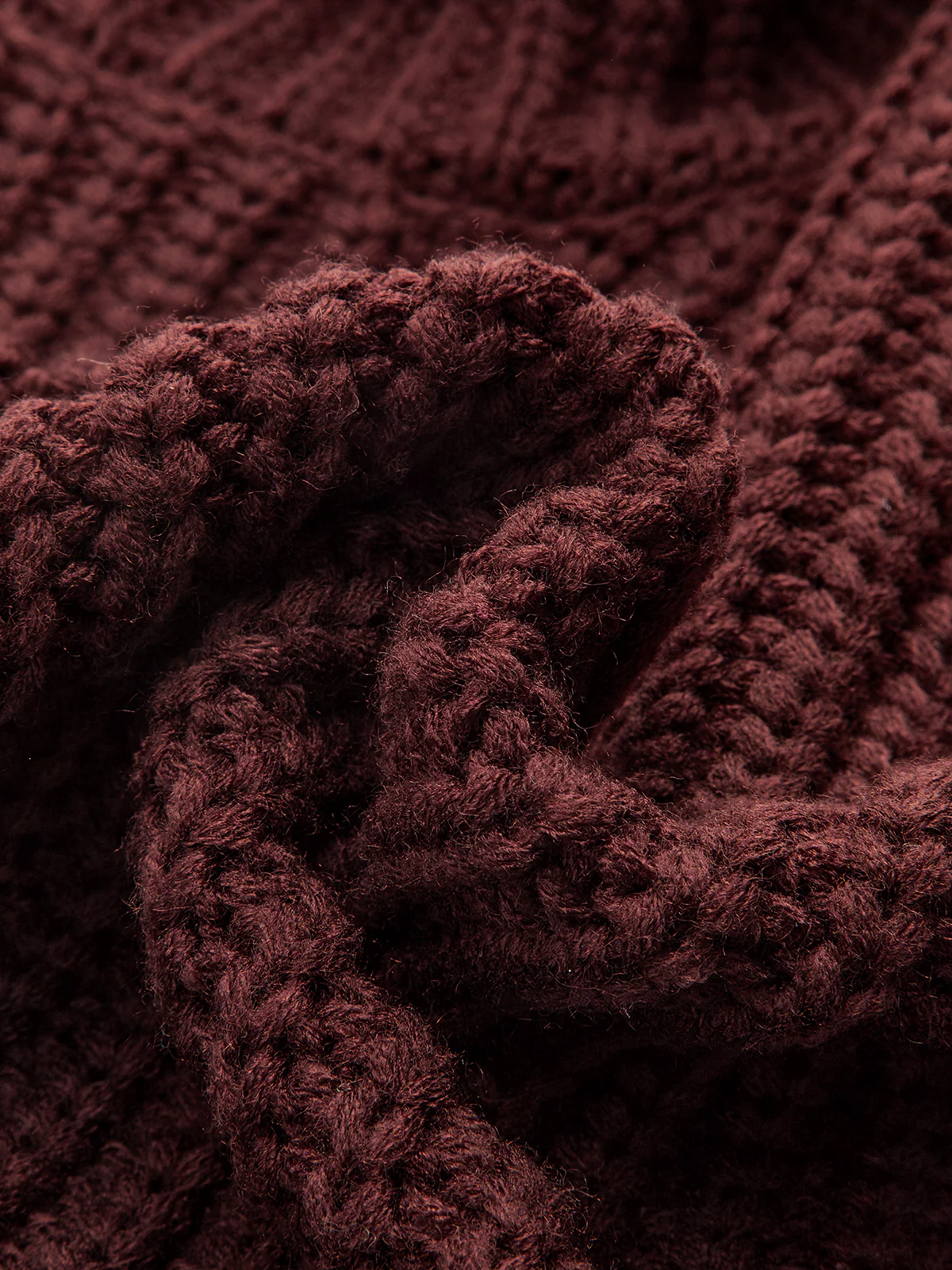 Cowl Neck Chunky Sweater Vest - Image 3
