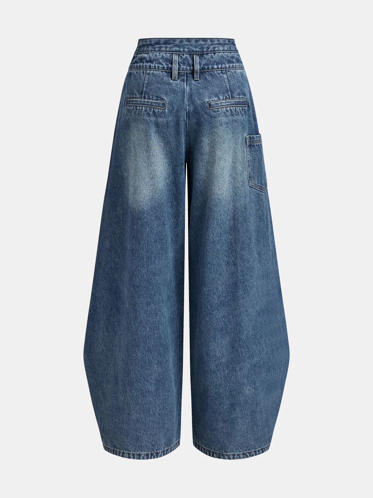 Cross-Front Wide-Leg Jeans - Image 2