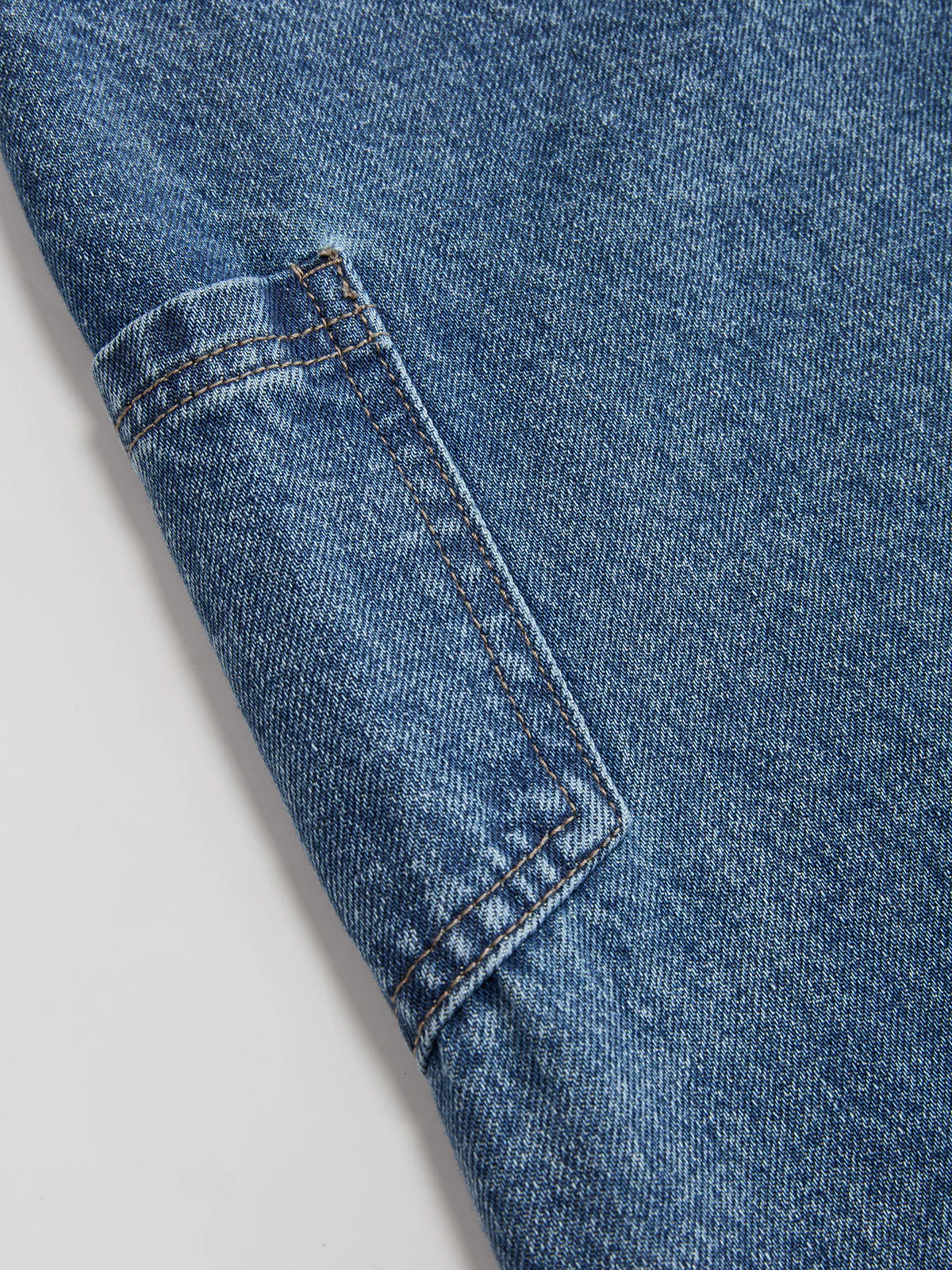 Cross-Front Wide-Leg Jeans - Image 5