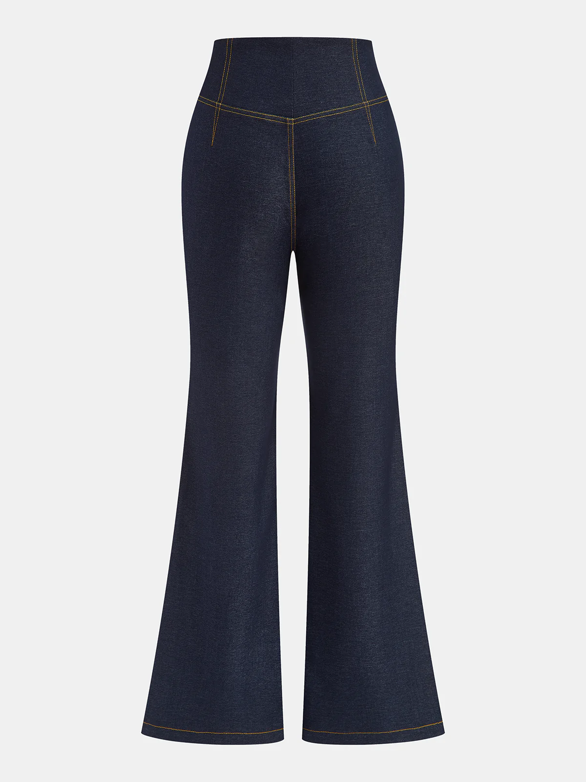 Cross-Over Waist Flared Pants - Image 2