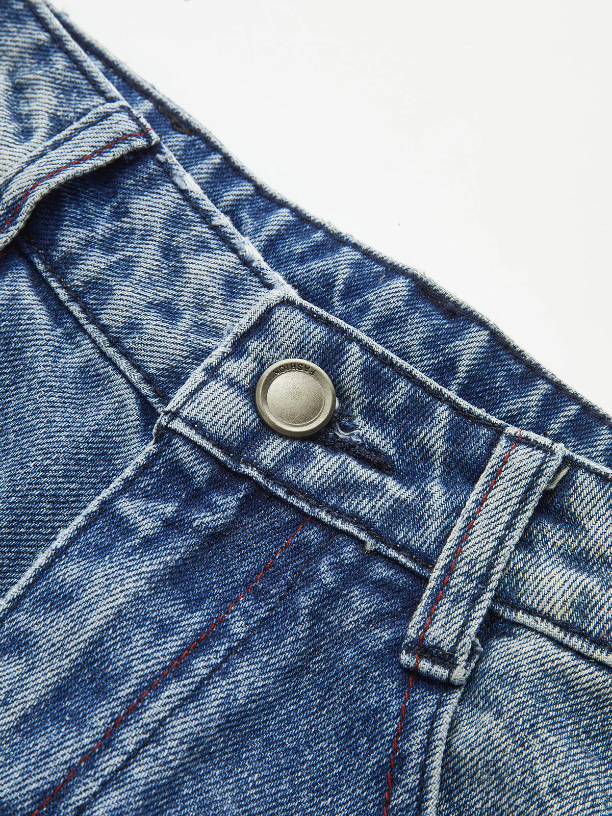 Curved-Seam Wide-Leg Denim Jeans - Image 4