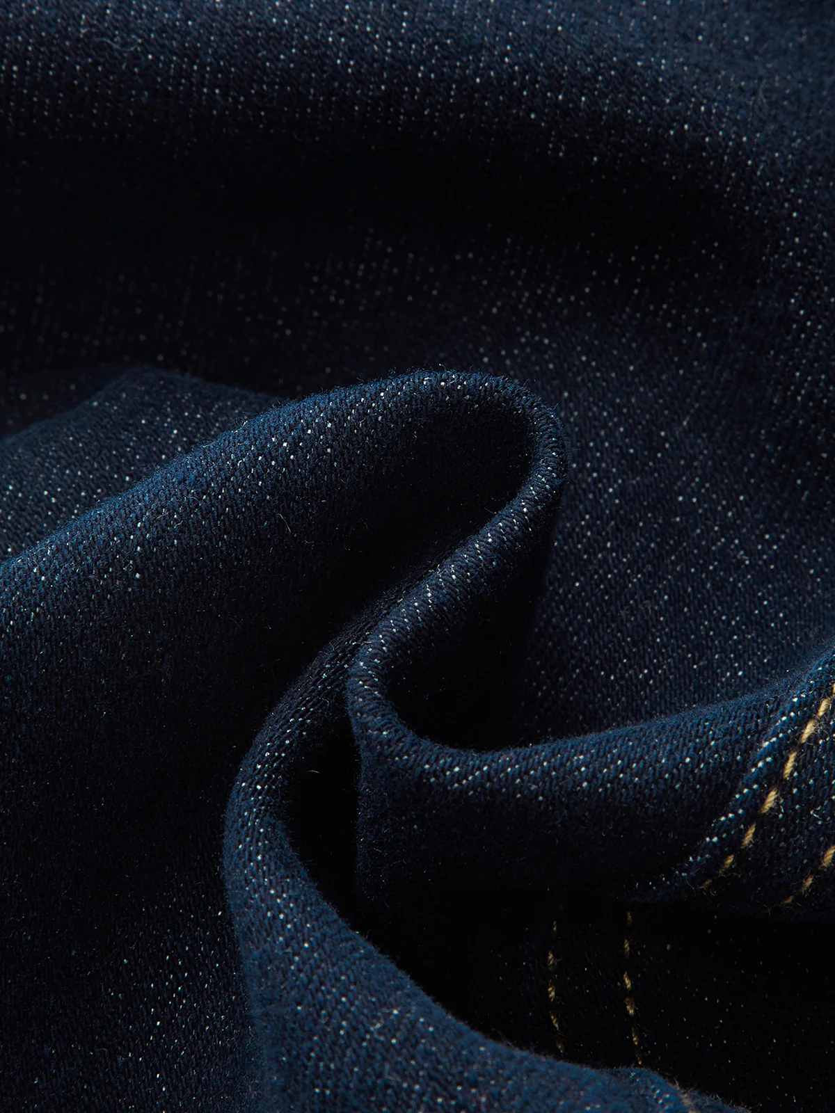 Denim Panel Cable Knit V-Neck Cardigan - Image 3