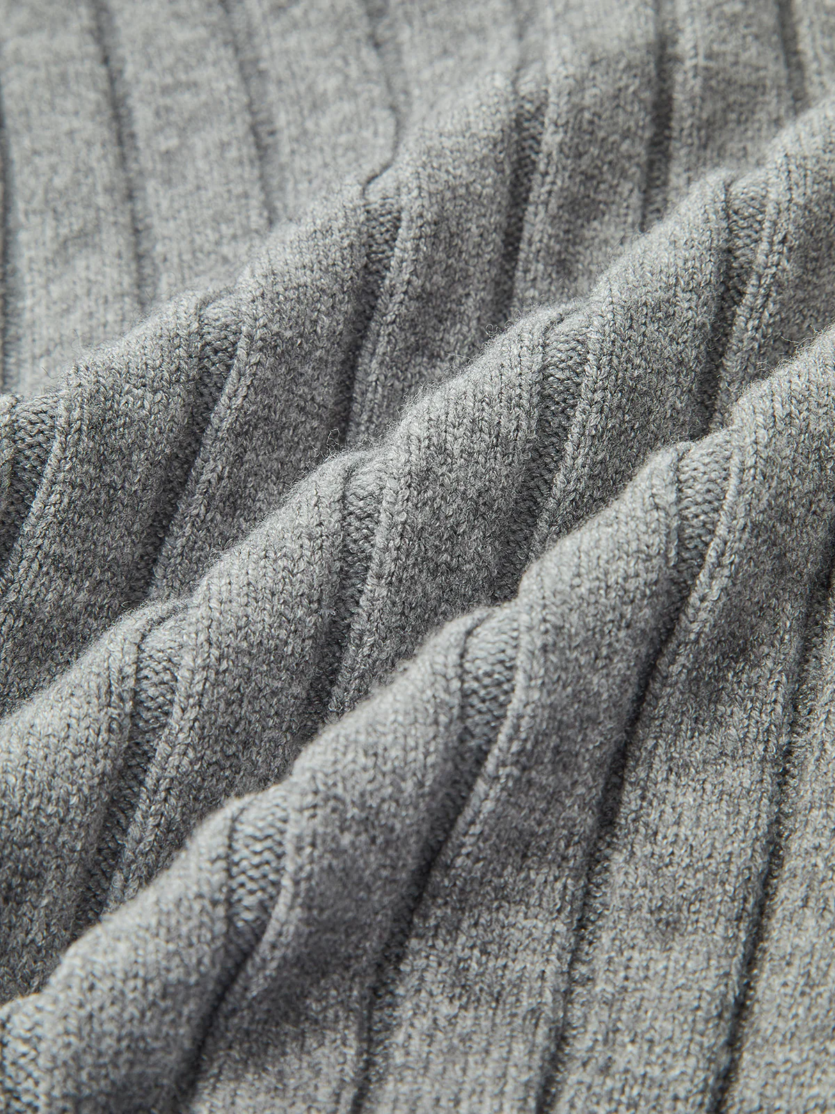 2 in 1 Denim Pocket Collared Rib-Knit Top - Image 3
