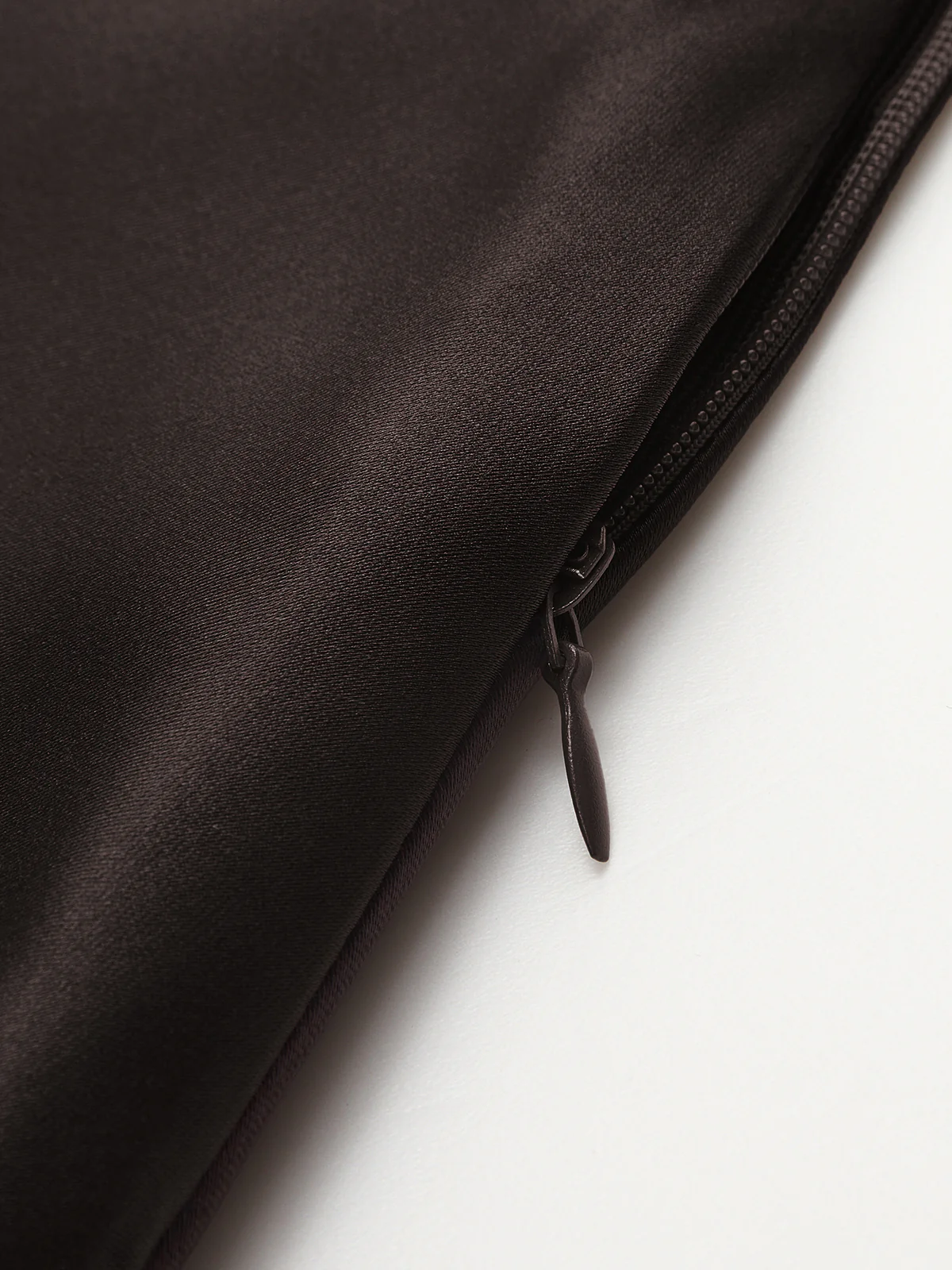 Draped Satin Tie-Neck Mini Dress - Image 4
