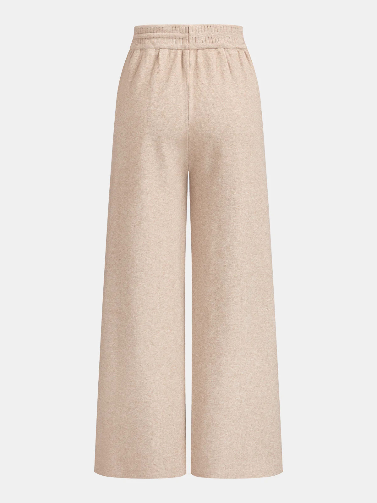Drawstring Wide-Leg Knit Pants - Image 2