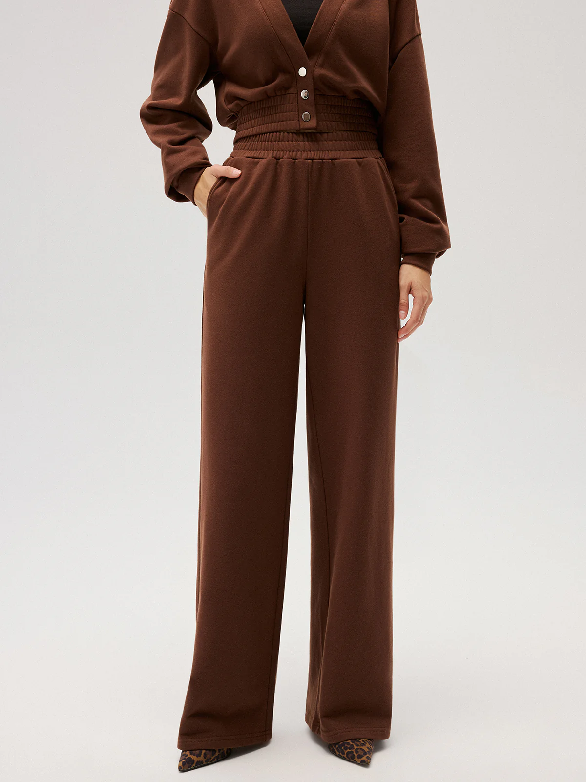 Elastic-Waist Straight-Leg Sweatpants - Image 3