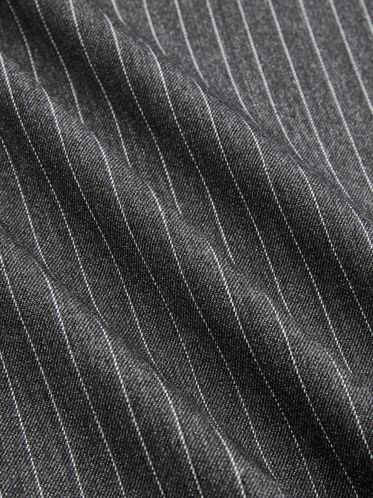 Faux-Leather Panel Striped Wide-Leg Pants - Image 4
