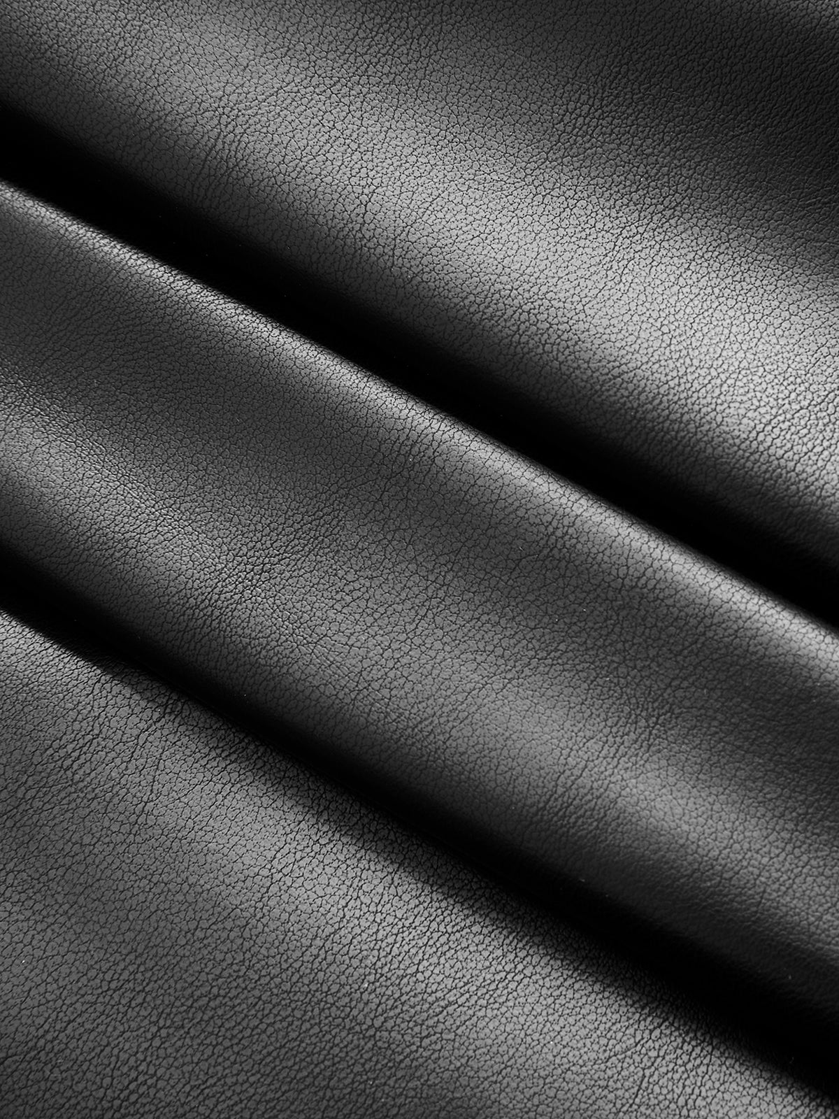Faux Leather Ruched Cami Midi Dress - Image 3