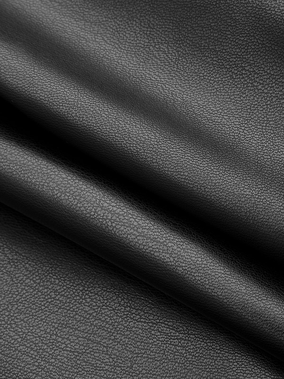 Faux Leather Ruched Mini Skirt - Image 4