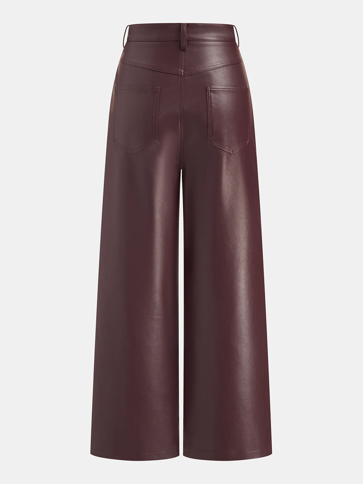 Faux Leather Straight-Leg Pants - Image 2