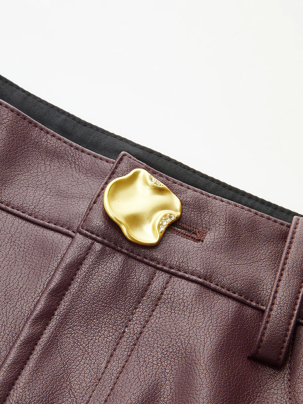 Faux Leather Straight-Leg Pants - Image 4