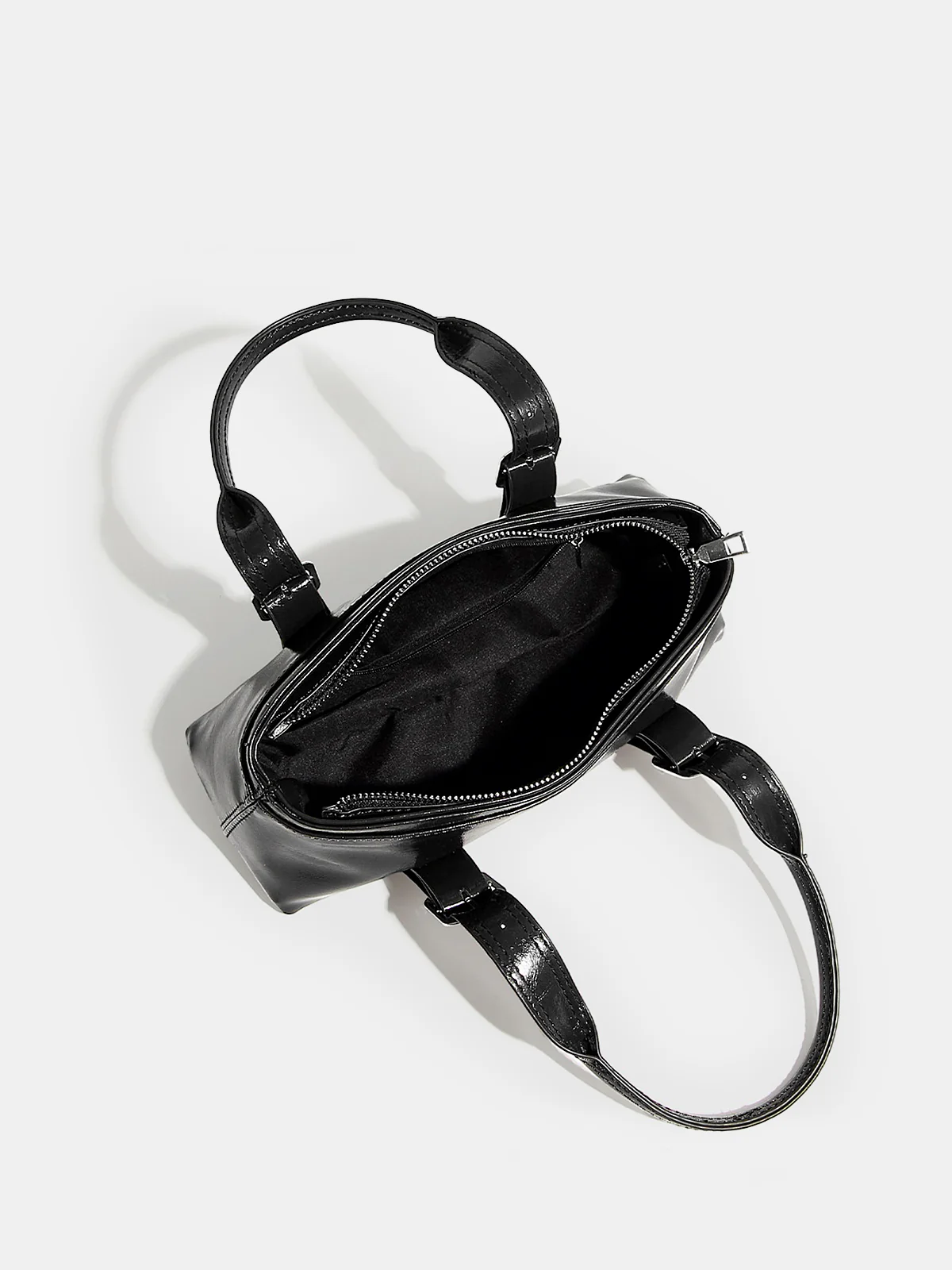 Glossy Buckle Handle Bag - Image 3