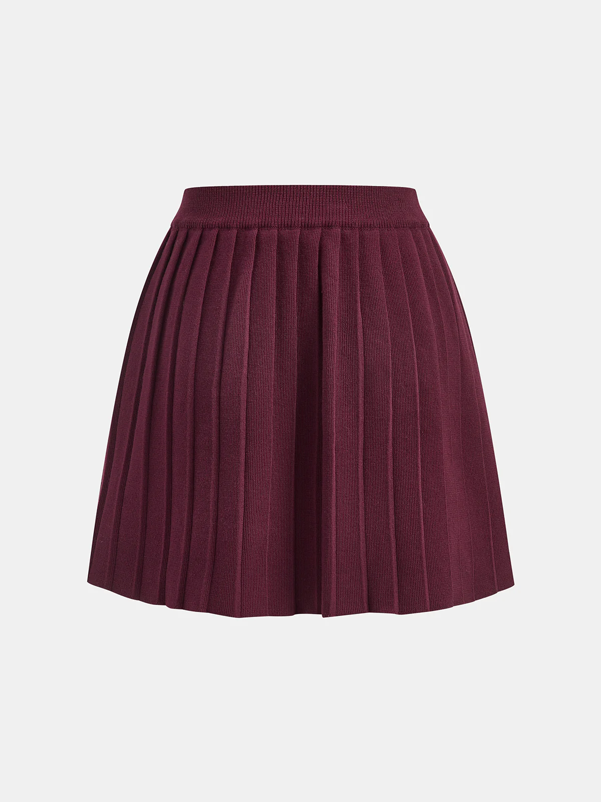 Half-Zip Knit Top & Pleated Skirt Set - Image 5
