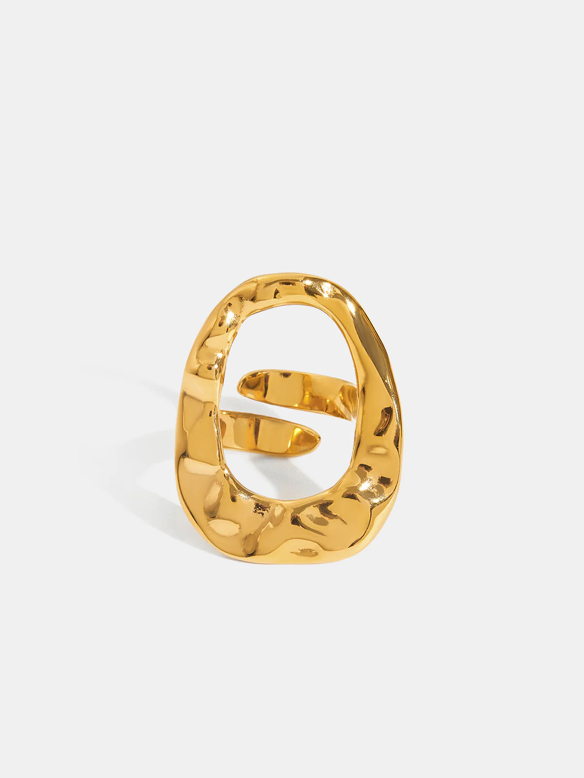 Hammered Irregular Ring - Image 3