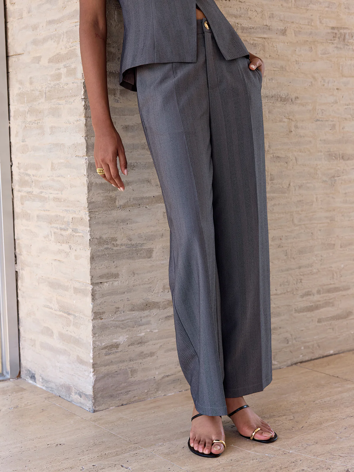 High-Waisted Wide-Leg Pants - Image 6