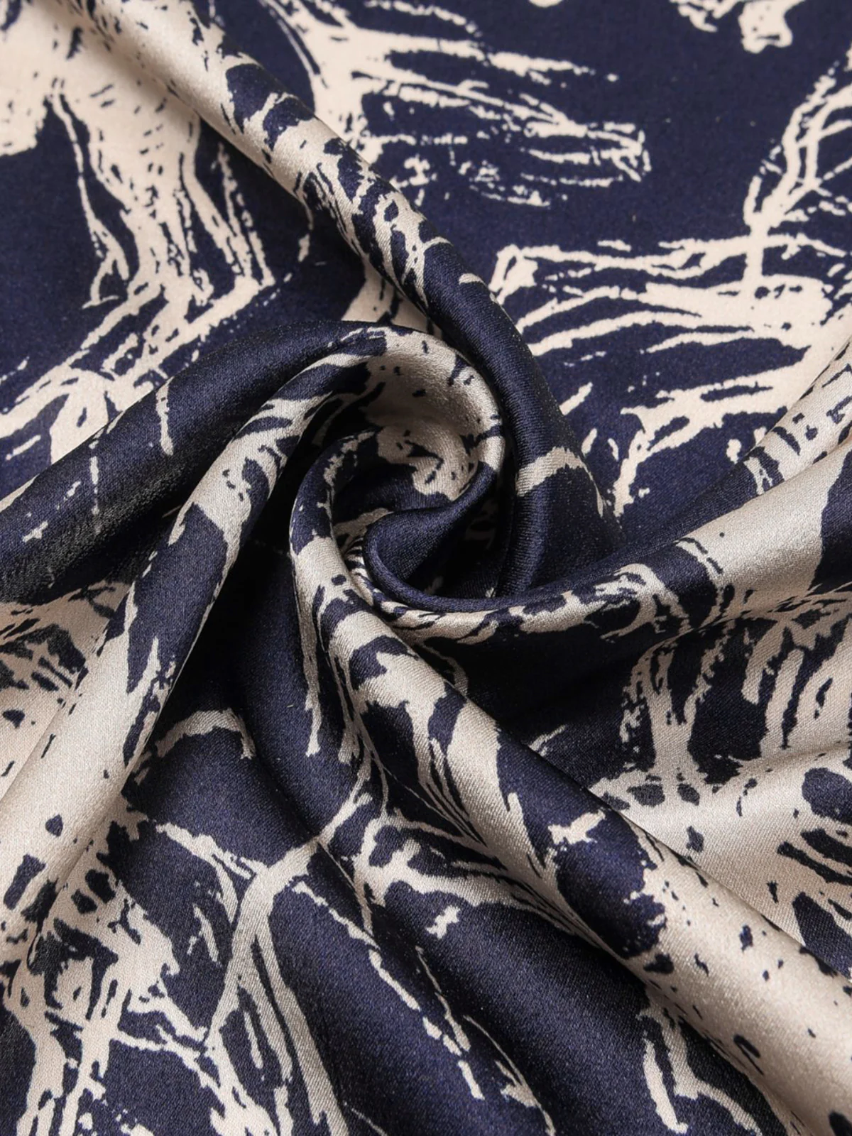 Horse Sketch Print Silk Scarf - Image 2