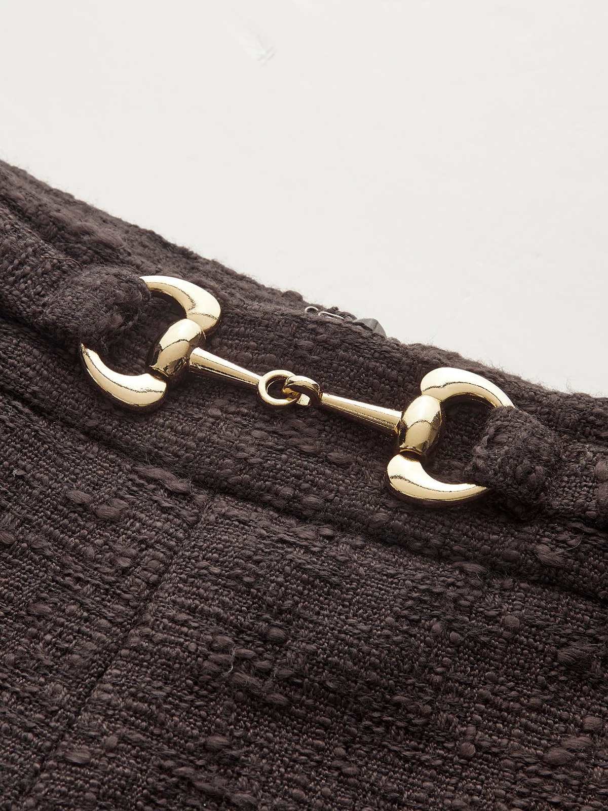 Horsebit Buckle Tweed Shorts - Image 4